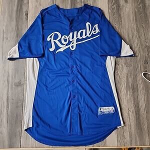 Majestic Authentic Blue KC Royals #25 Jackie Robinson Jersey Men's Size 2XL